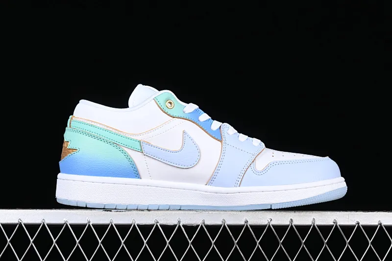 All categories Air Jordan Jordan series basketball shoes Air Jordan 1 Low Z version Air Jordan 1 Low AJ1 Joe 1 sea salt blue low-top cultural casual sneakers FN8899-131